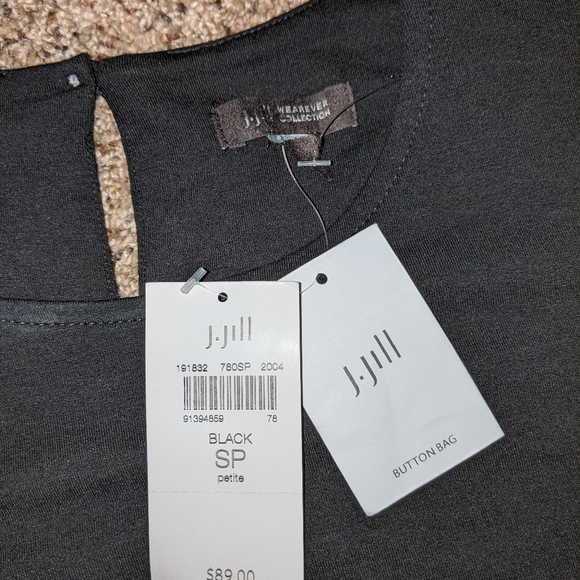 J. Jill Black T-shirt dress. Small petite. - Picture 7 of 10